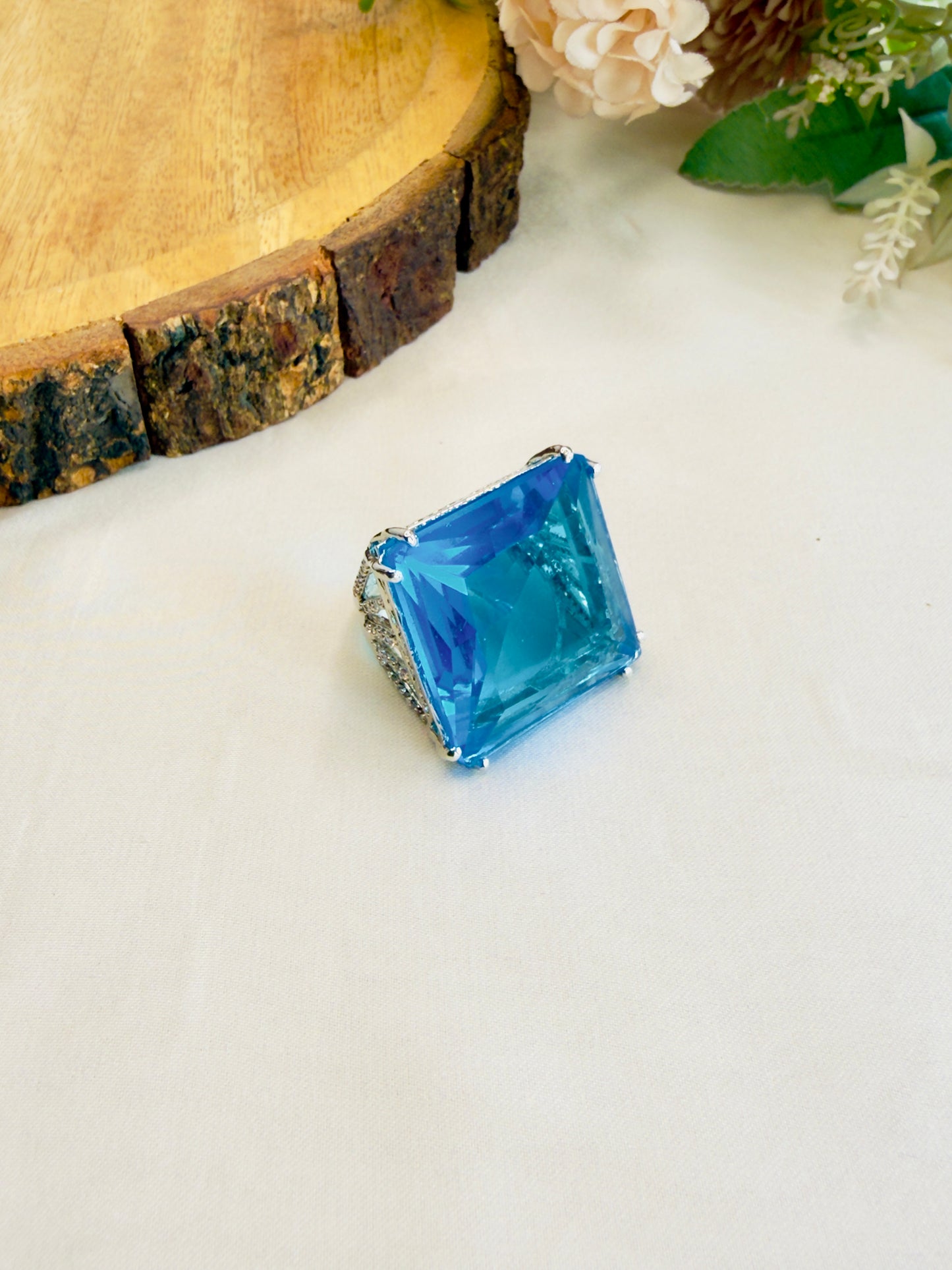 Doublet Single Stone Ring