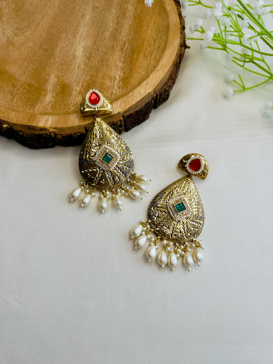 Leaf shape beautiful Silver Replica Dangler