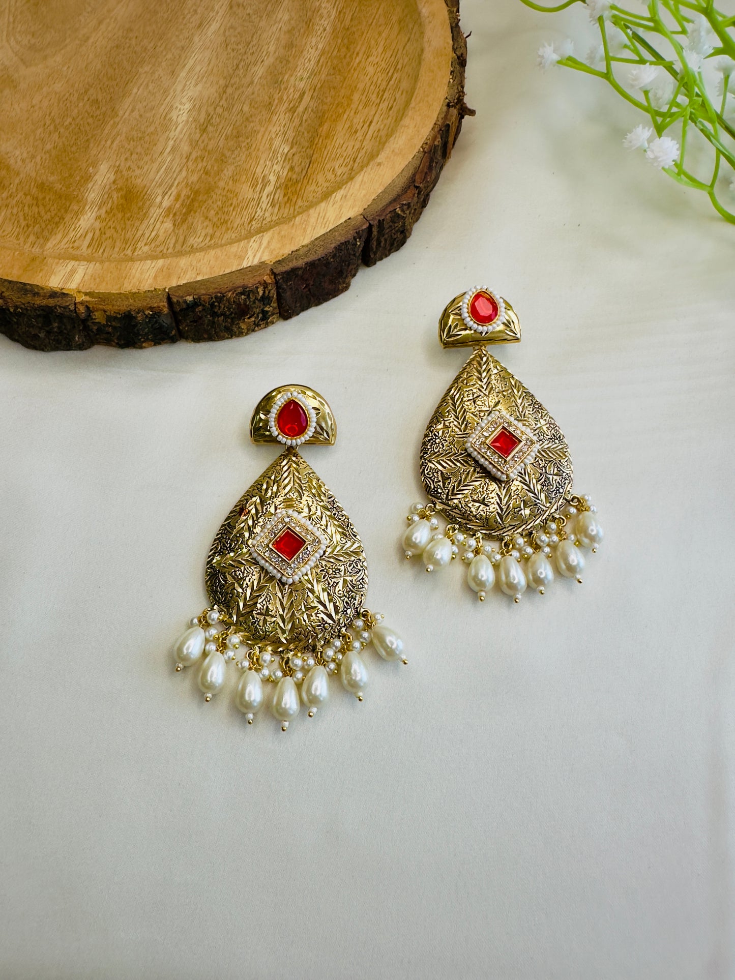 Leaf shape beautiful Silver Replica Dangler