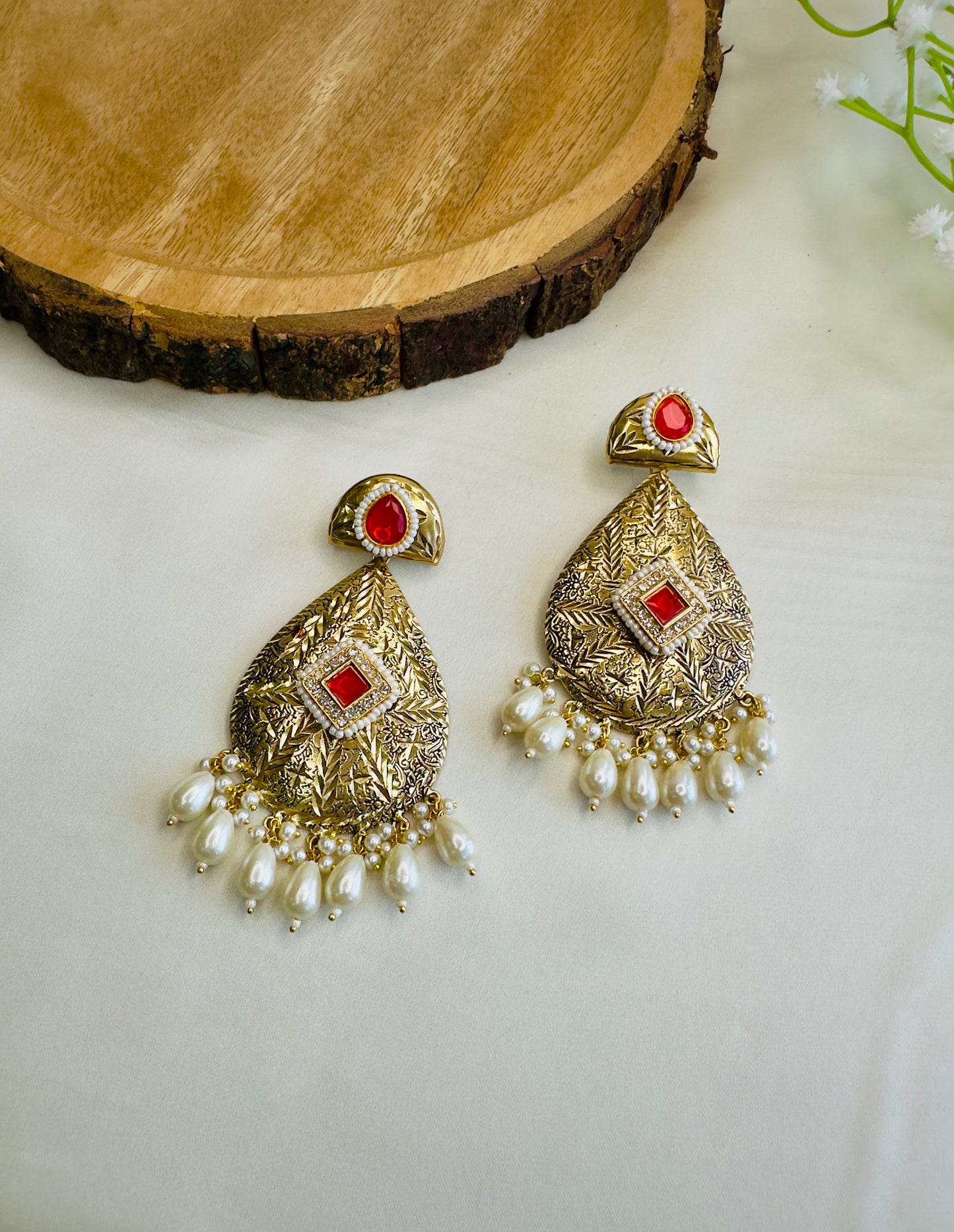 Leaf shape beautiful Silver Replica Dangler
