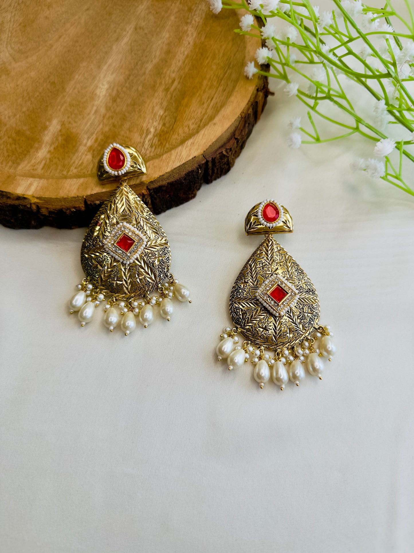 Leaf shape beautiful Silver Replica Dangler