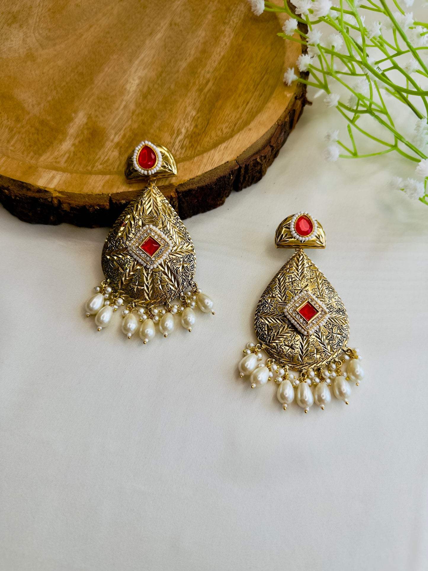 Leaf shape beautiful Silver Replica Dangler