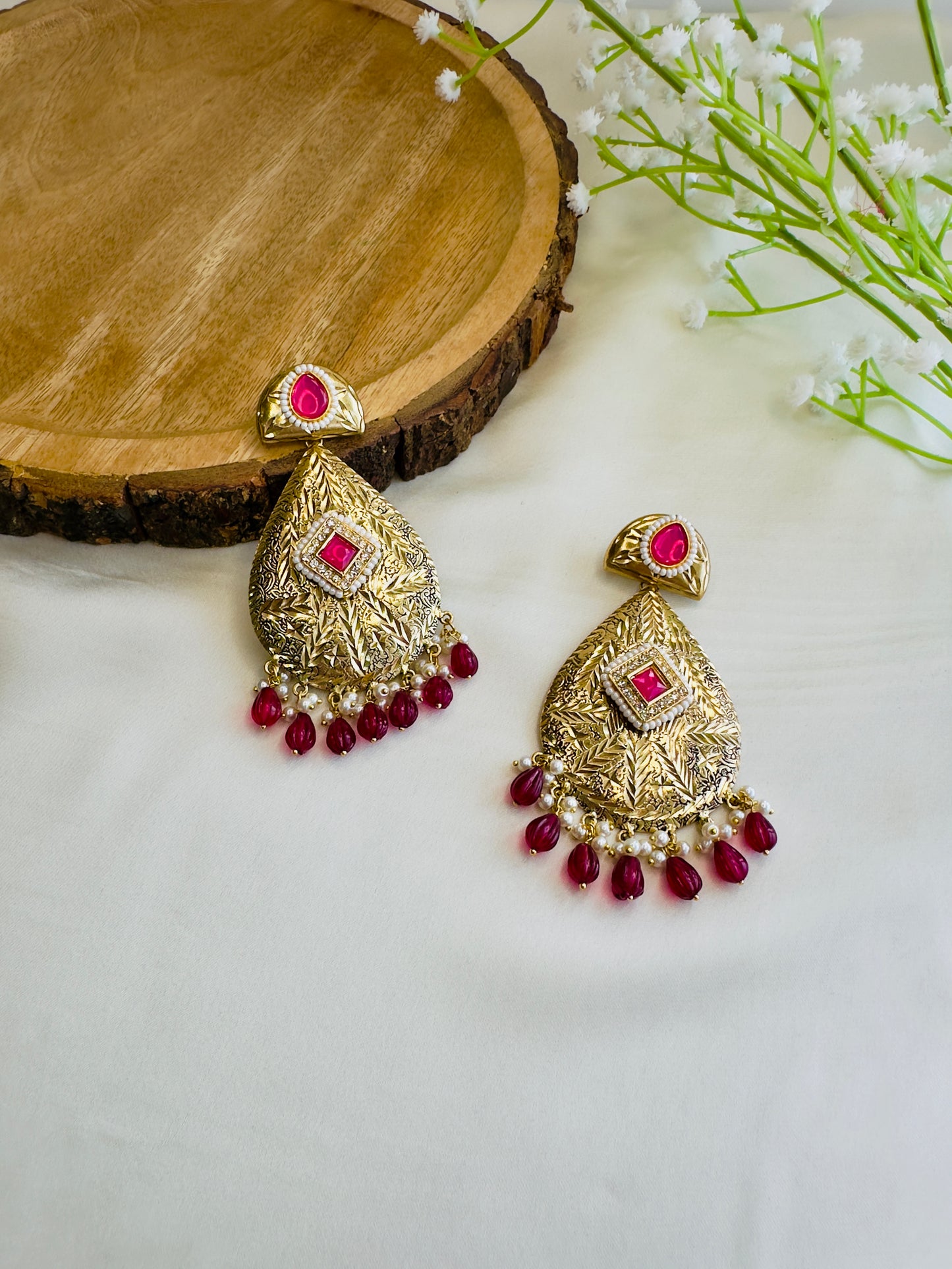 Leaf shape beautiful Silver Replica Dangler