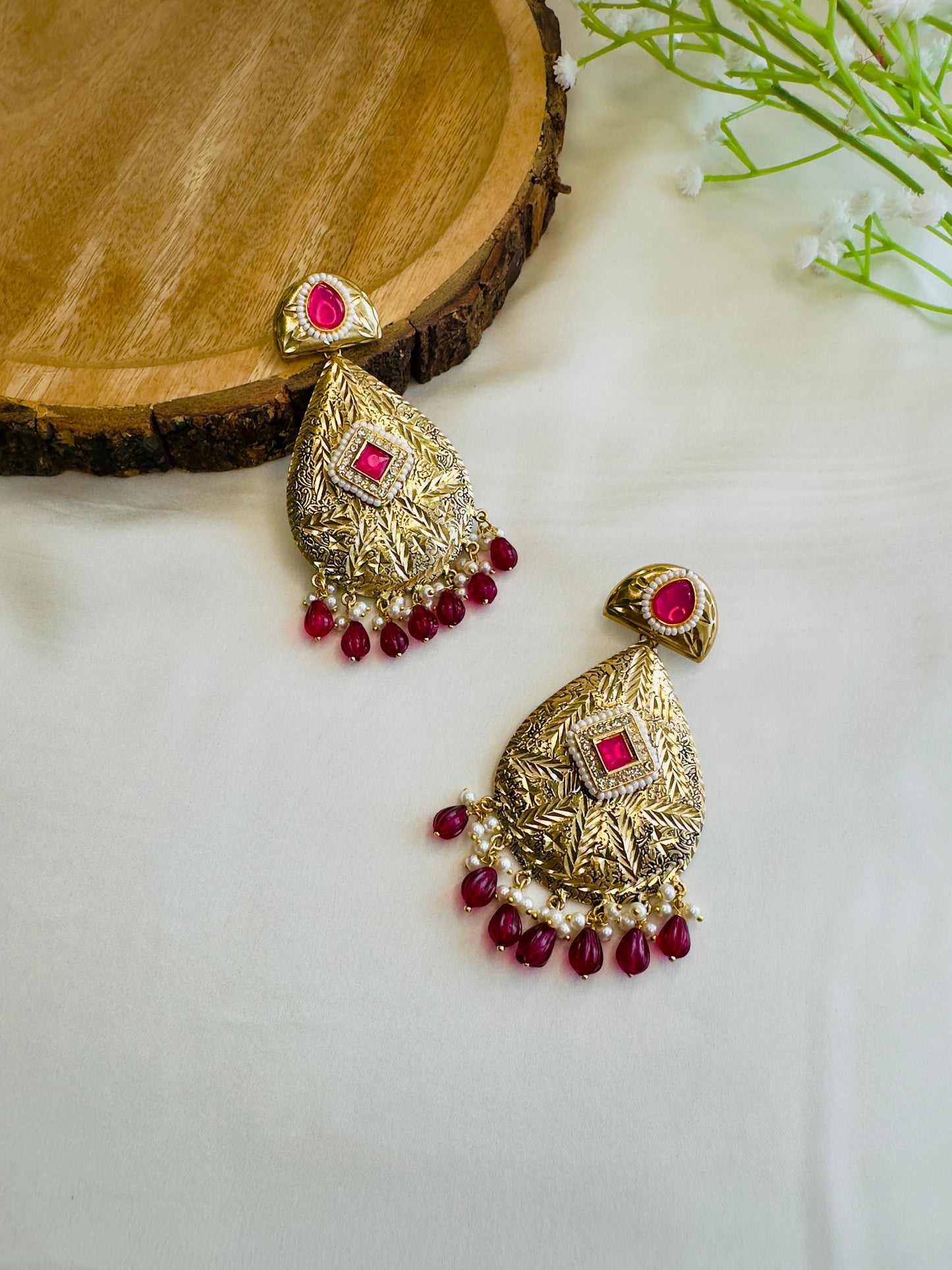 Leaf shape beautiful Silver Replica Dangler