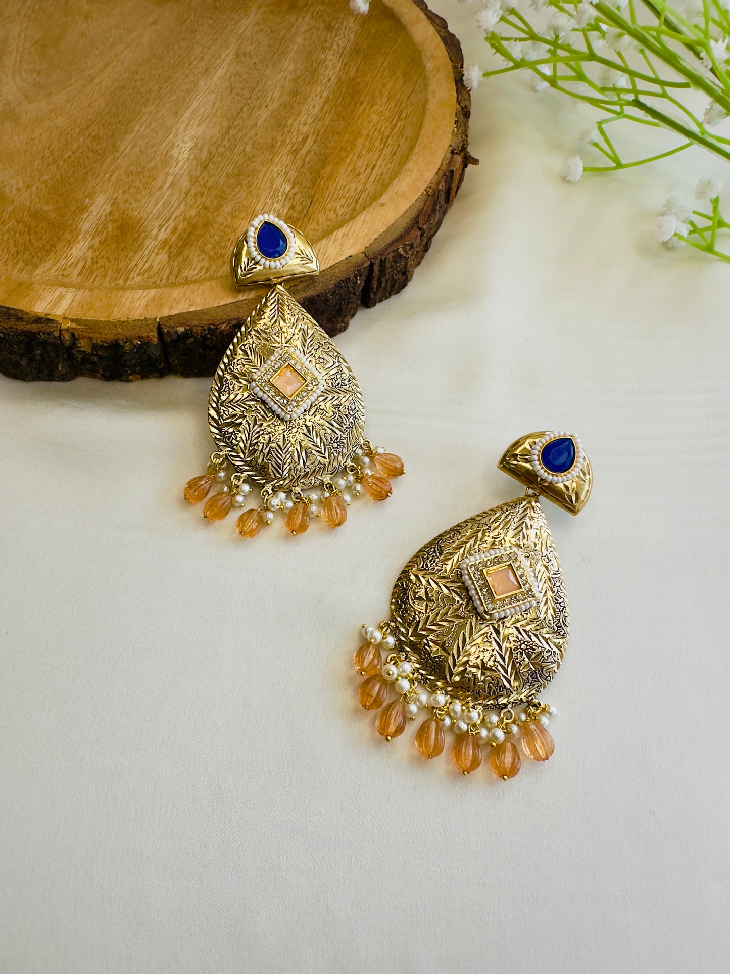 Leaf shape beautiful Silver Replica Dangler