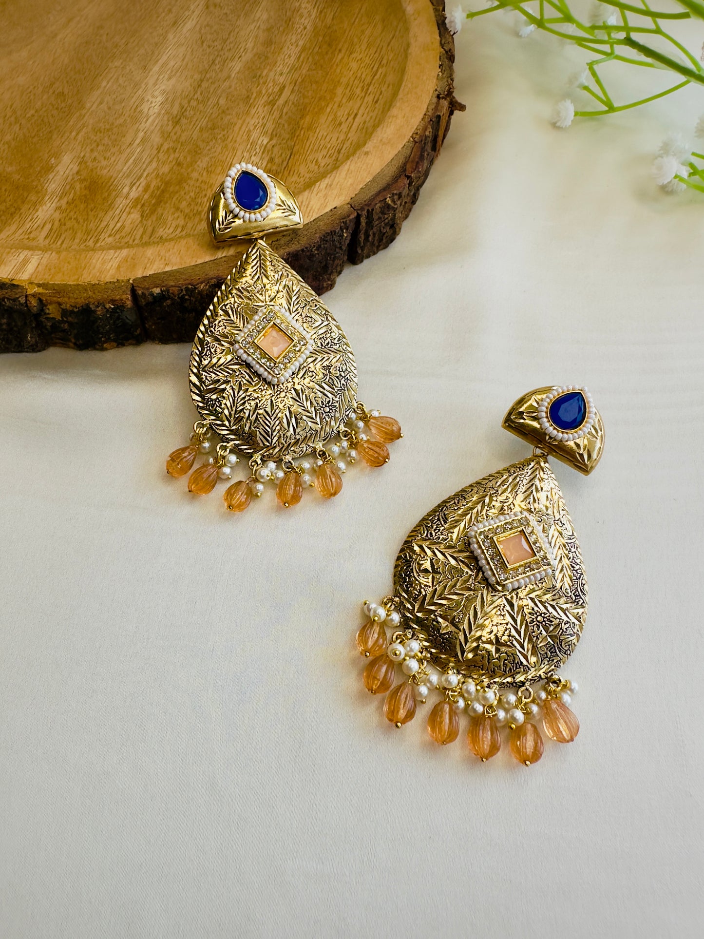 Leaf shape beautiful Silver Replica Dangler