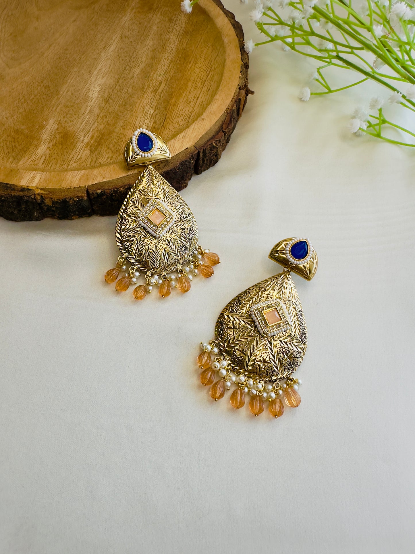 Leaf shape beautiful Silver Replica Dangler