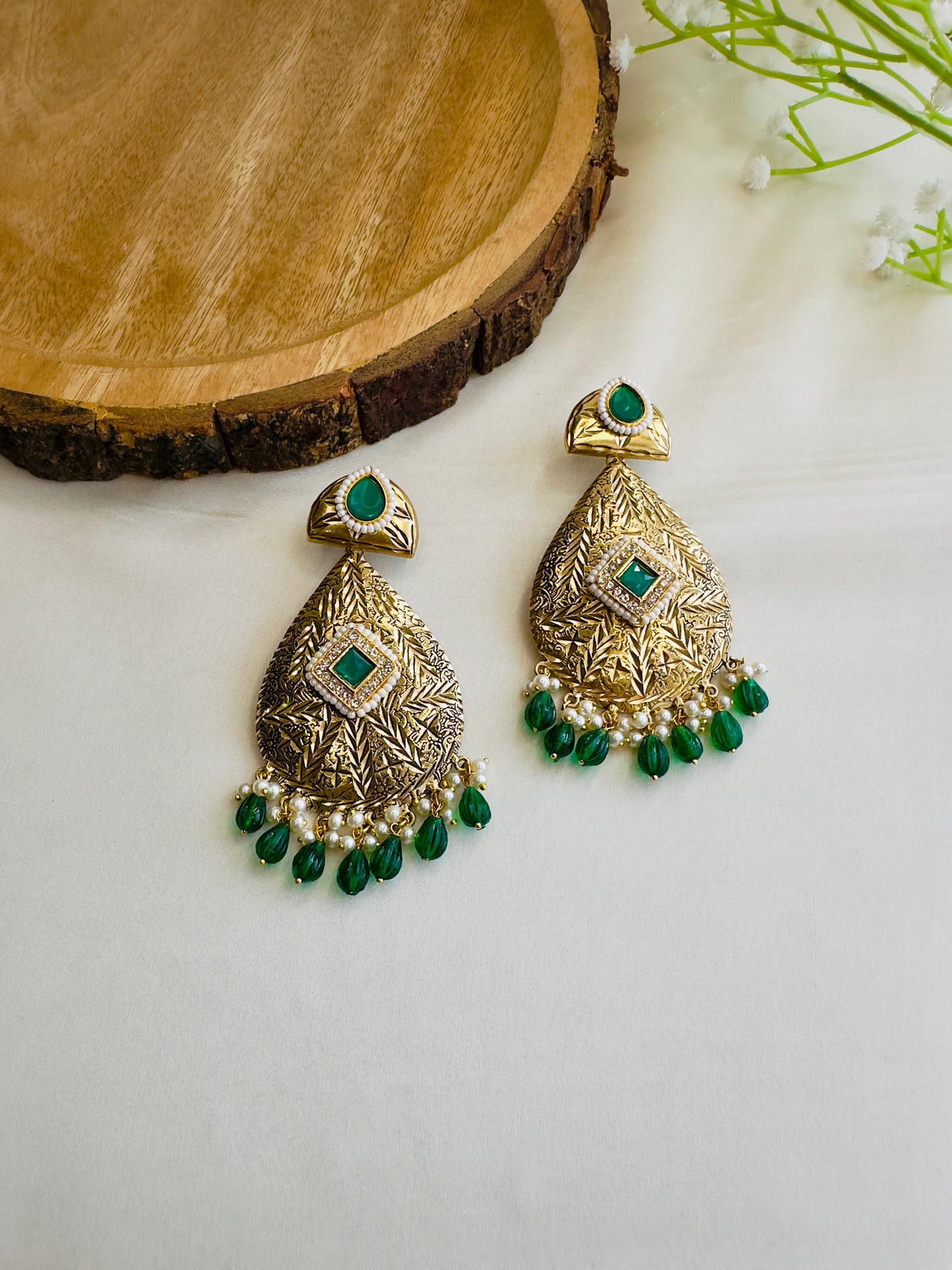Leaf shape beautiful Silver Replica Dangler
