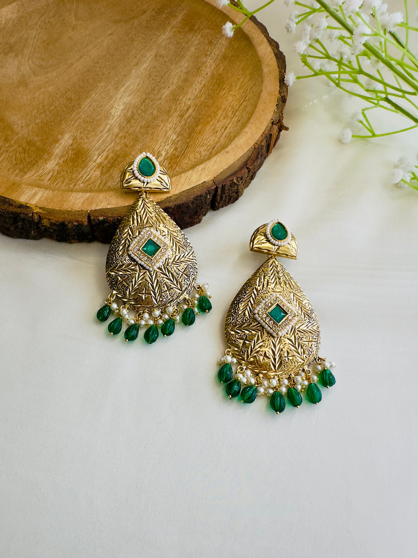 Leaf shape beautiful Silver Replica Dangler