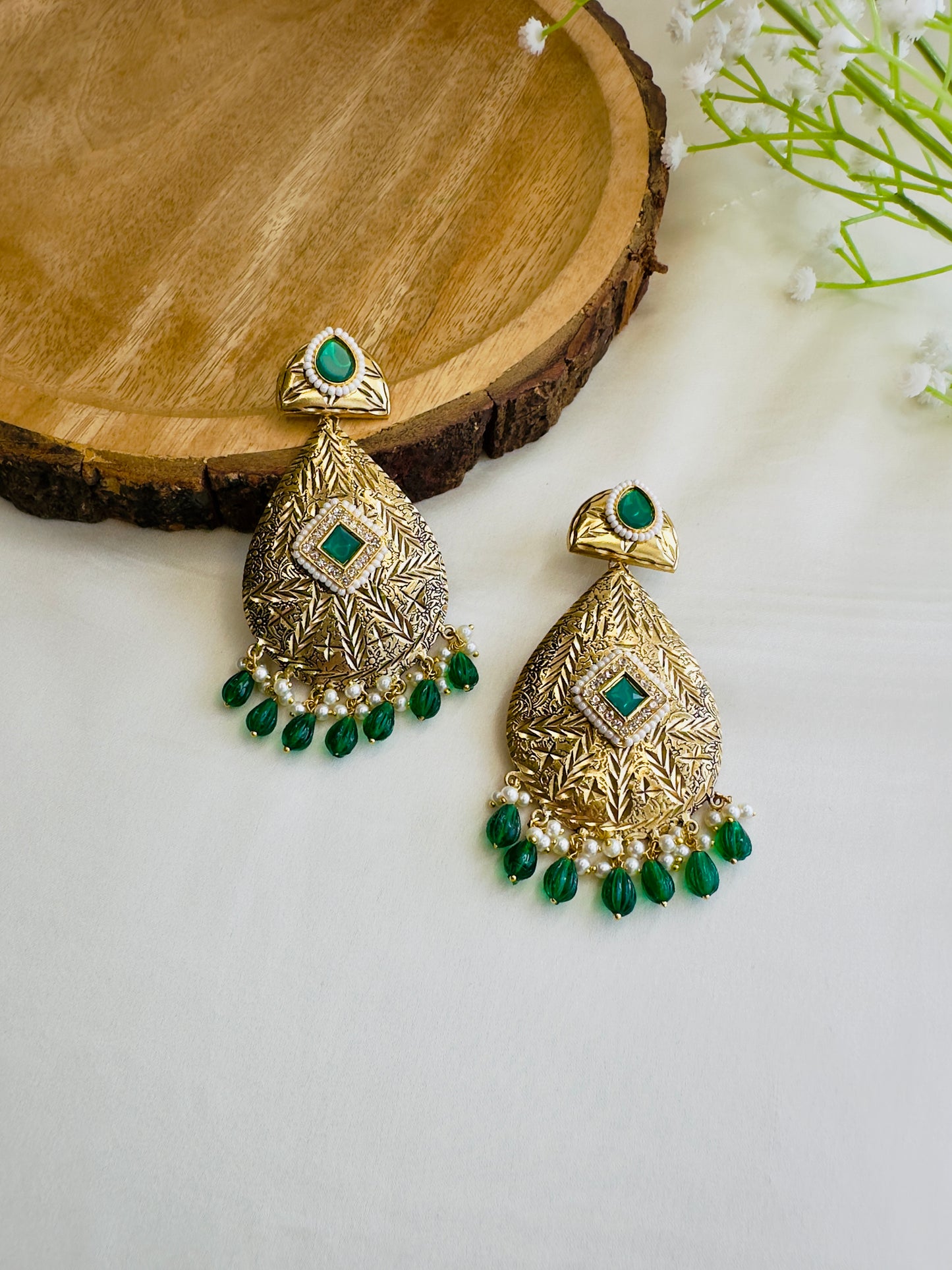 Leaf shape beautiful Silver Replica Dangler