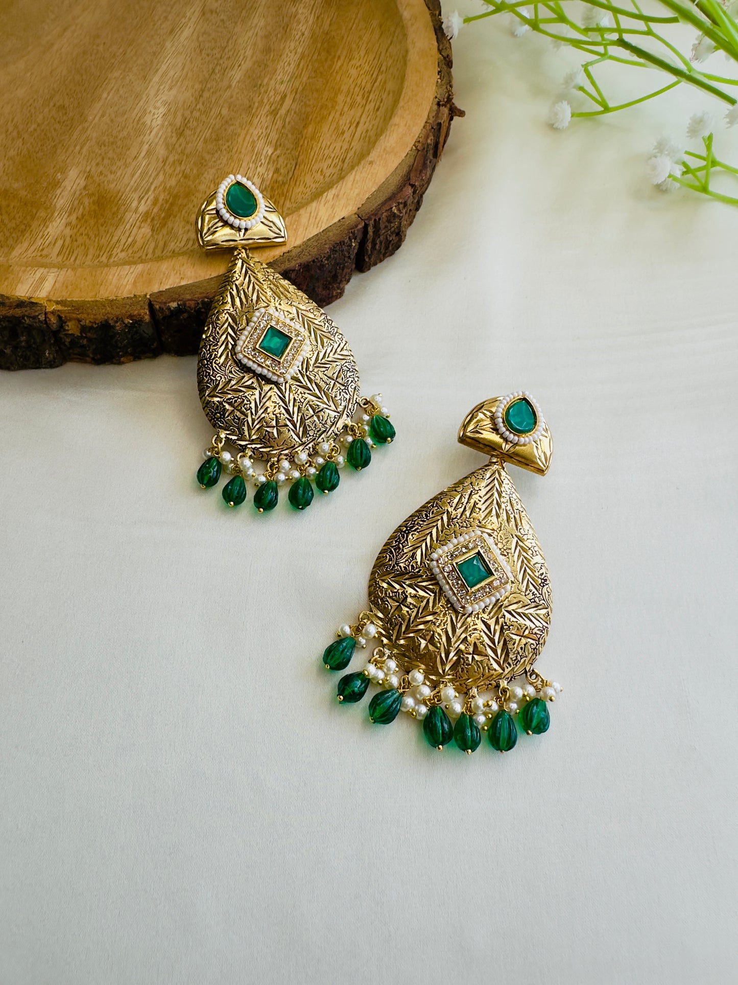 Leaf shape beautiful Silver Replica Dangler