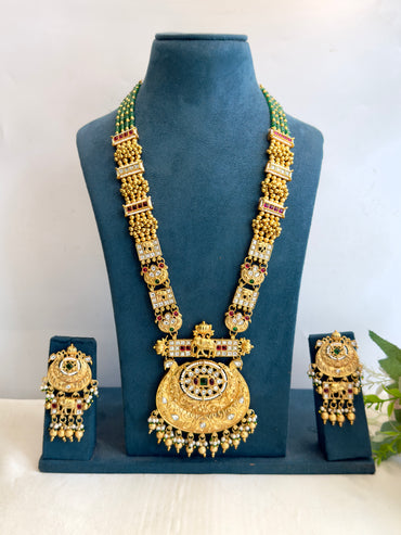 Long Rajwadi Necklace Set