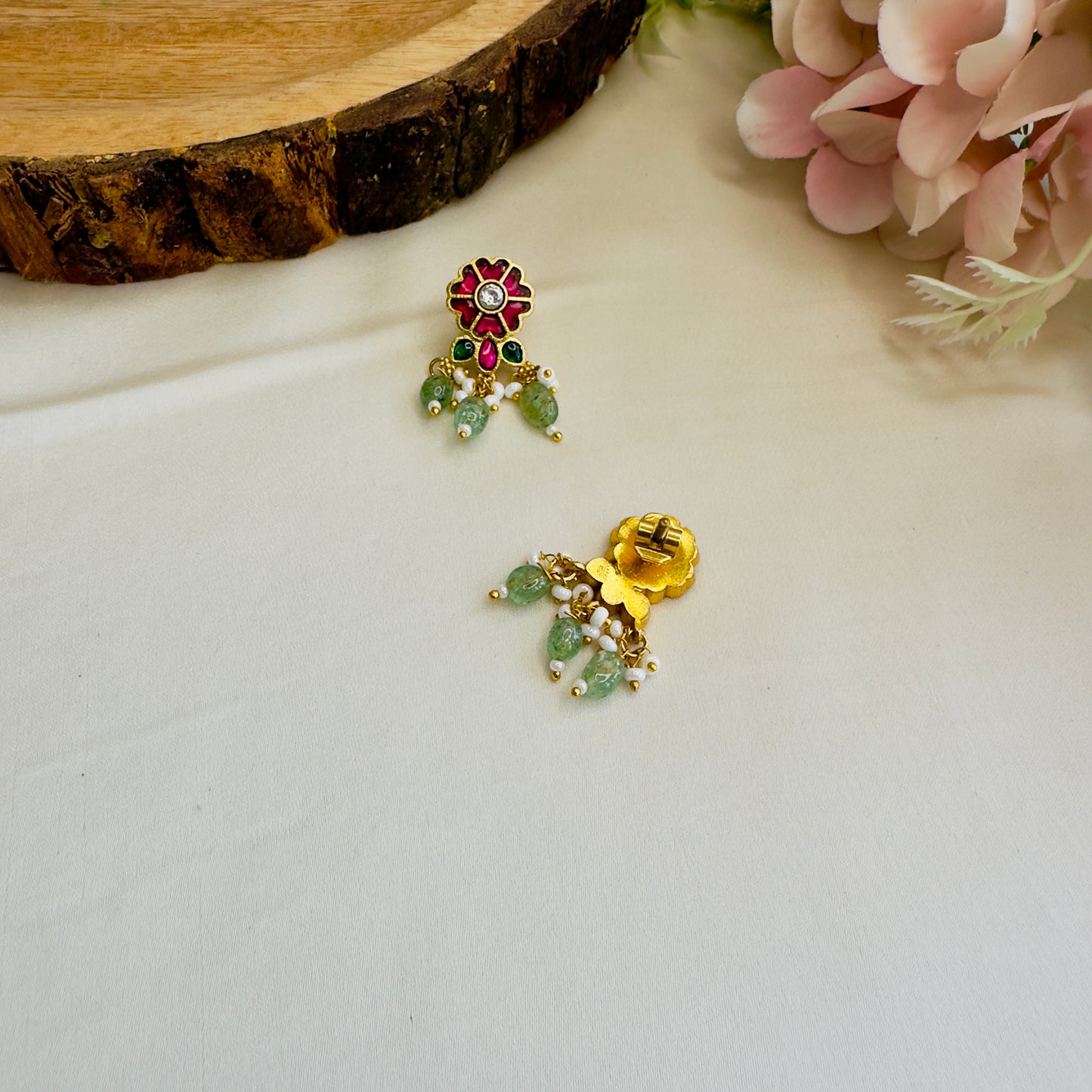 Krishna Motif Jadau Hasli Necklace Set