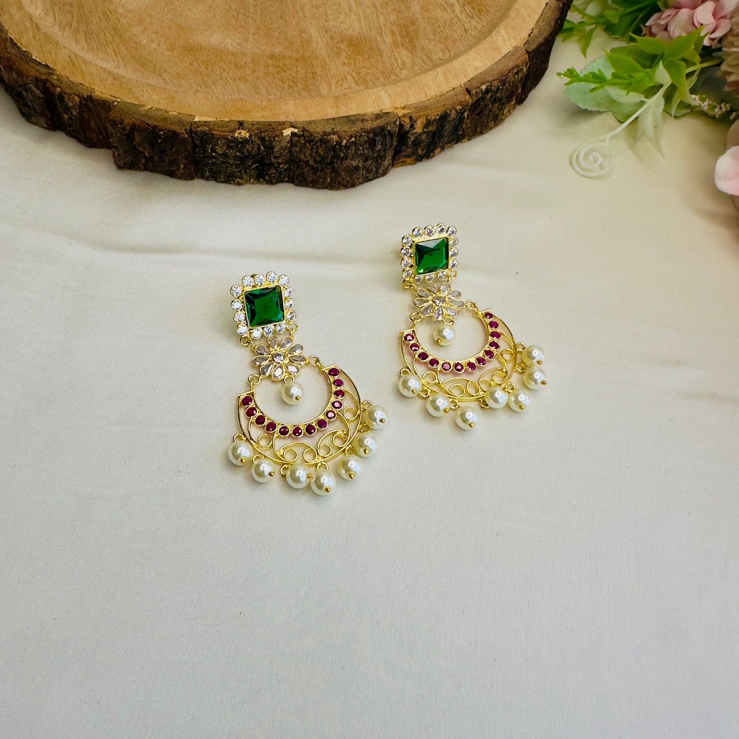 Multicolor Polki Daglers