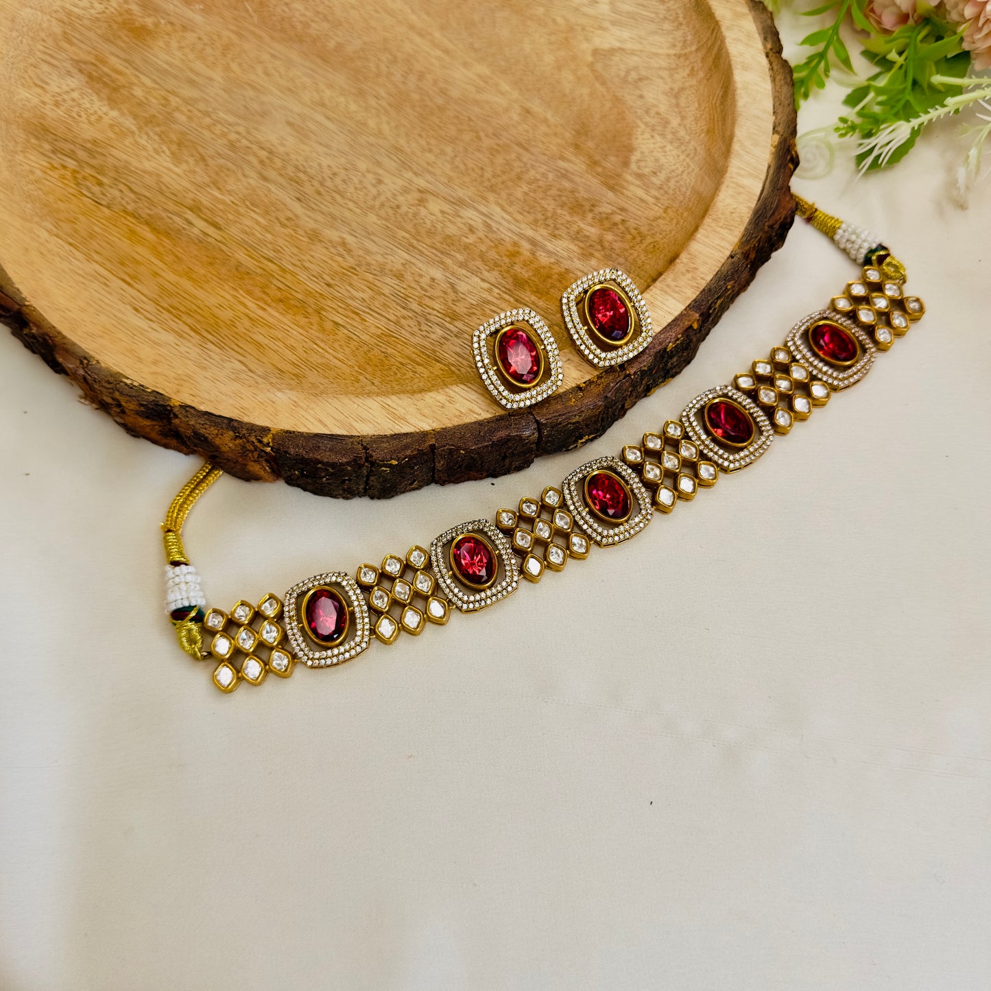 Moissanite Choker Set