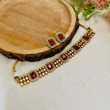 Moissanite Choker Set