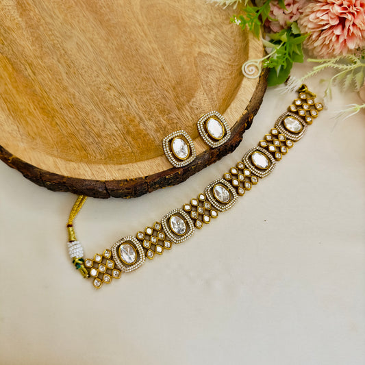 Moissanite Choker Set