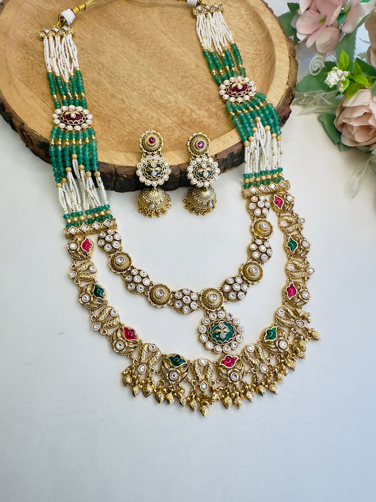 Double Layer Necklace Set
