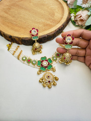 Single Flower Choker Set