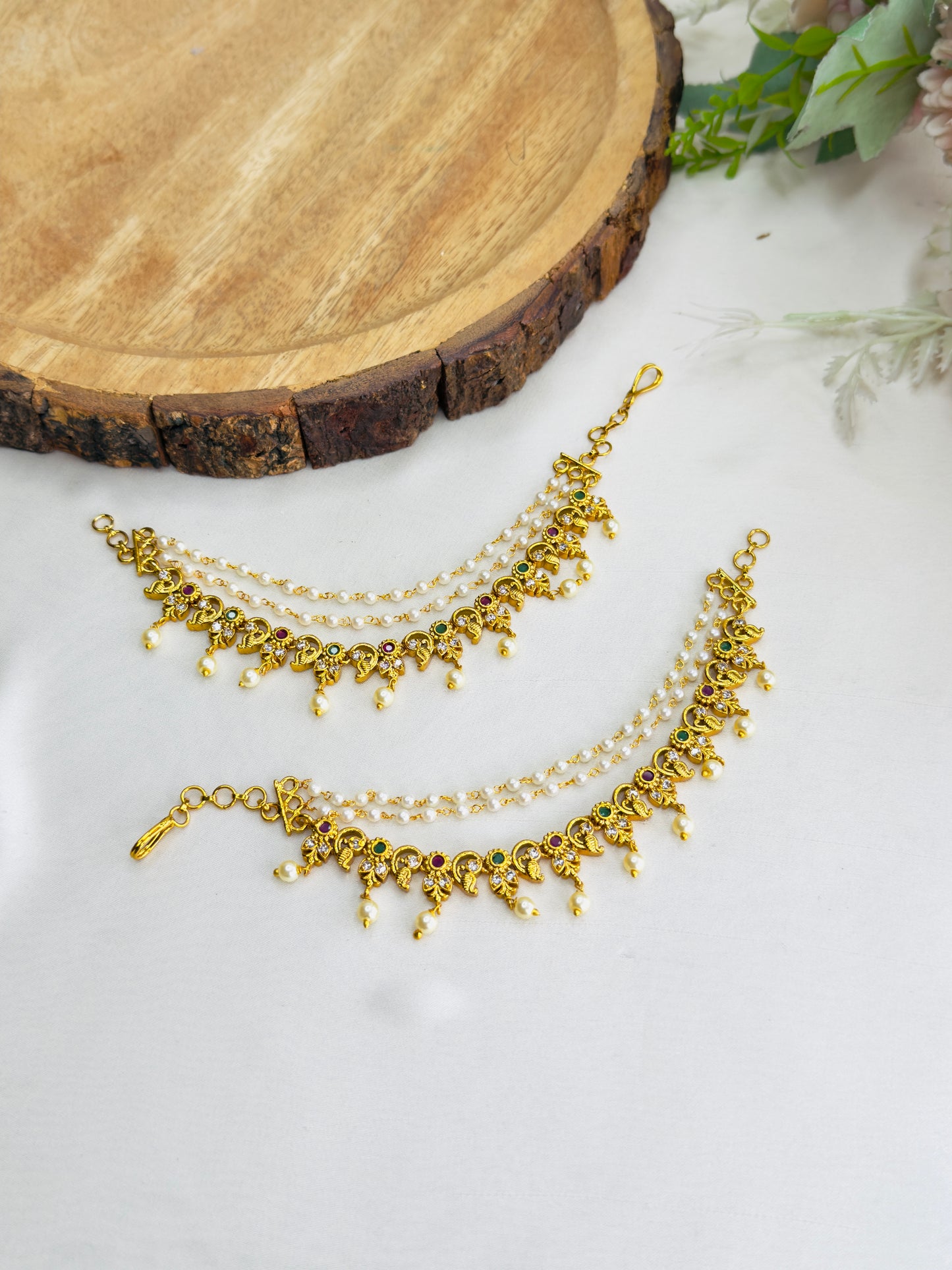 Peacock Three layer Earchain