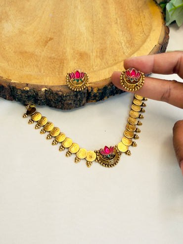Lotus Necklace Set