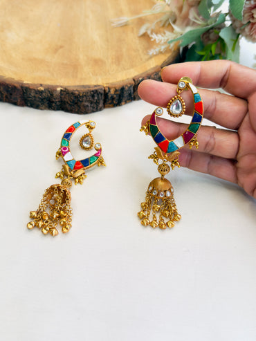 Amrapali Multicolor Kashmiri Earrings