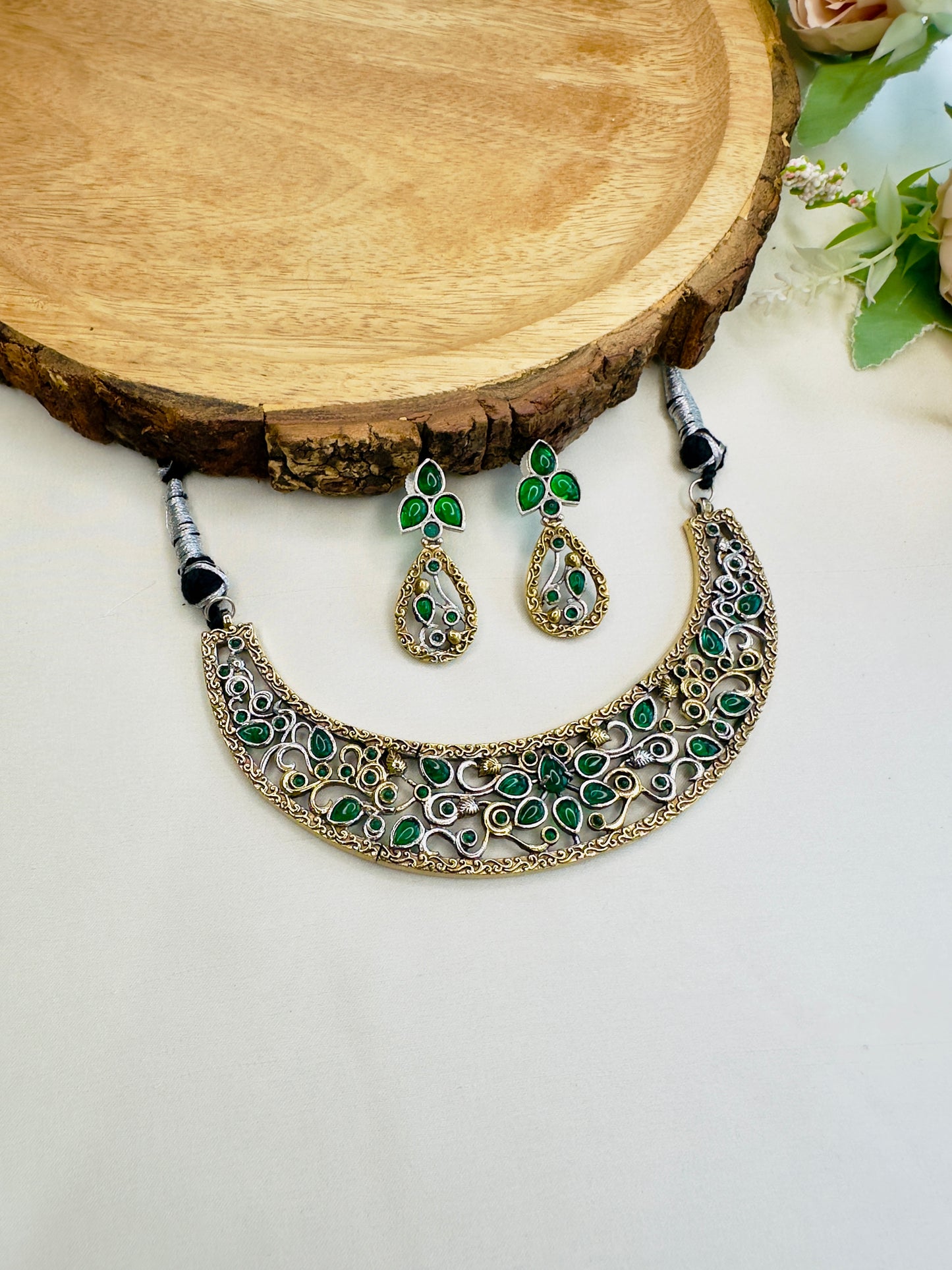 Beautiful Silver Replica Hasli Set