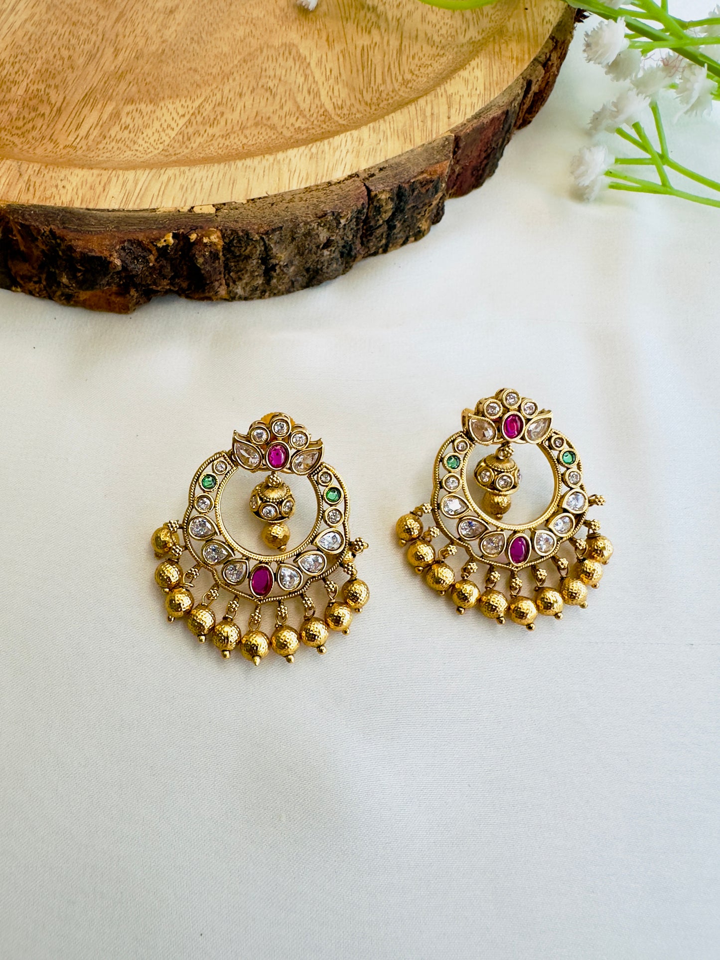 Chandbali Stud Earrings