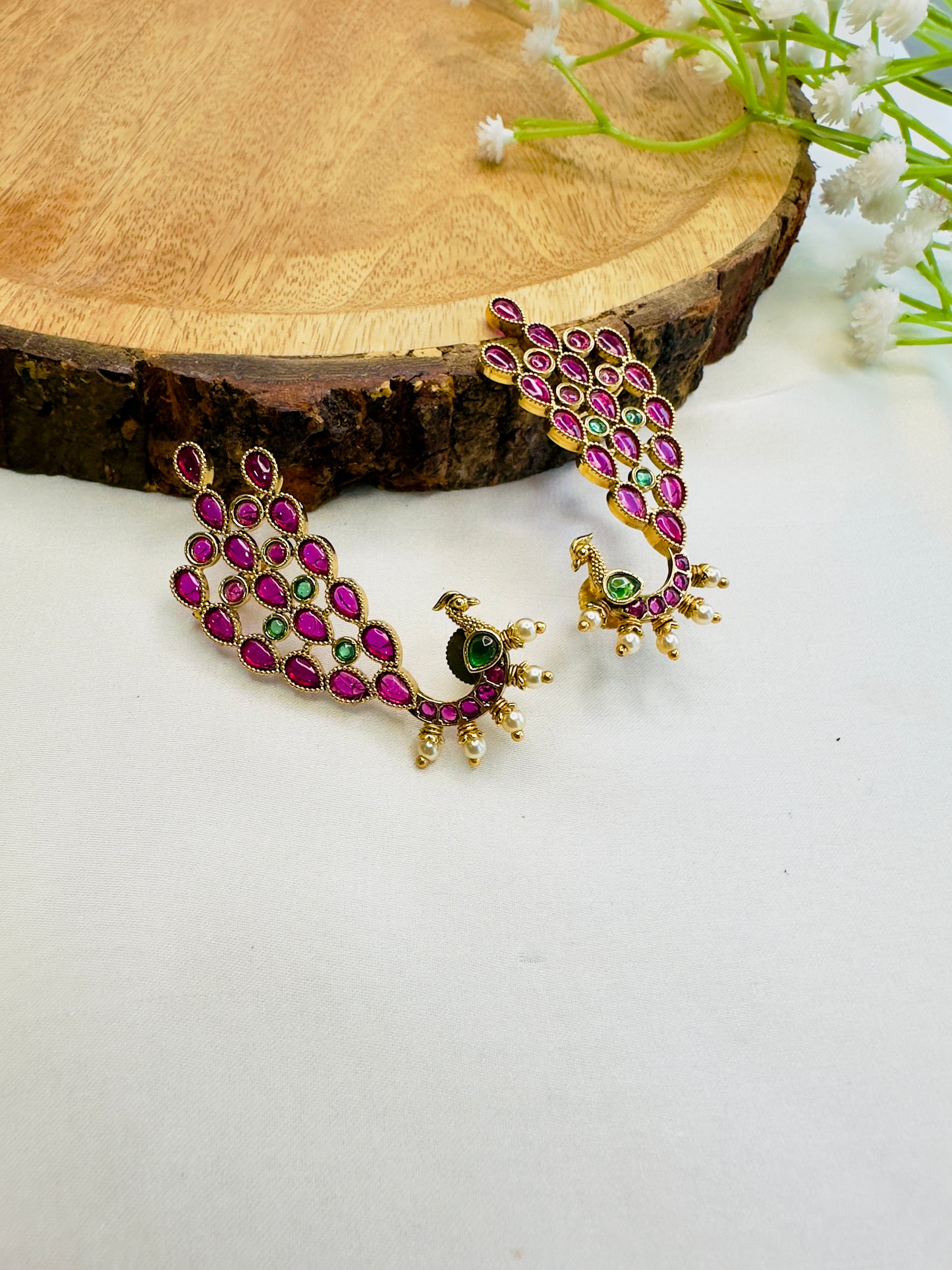 Beautiful Peacock Ear Cuff