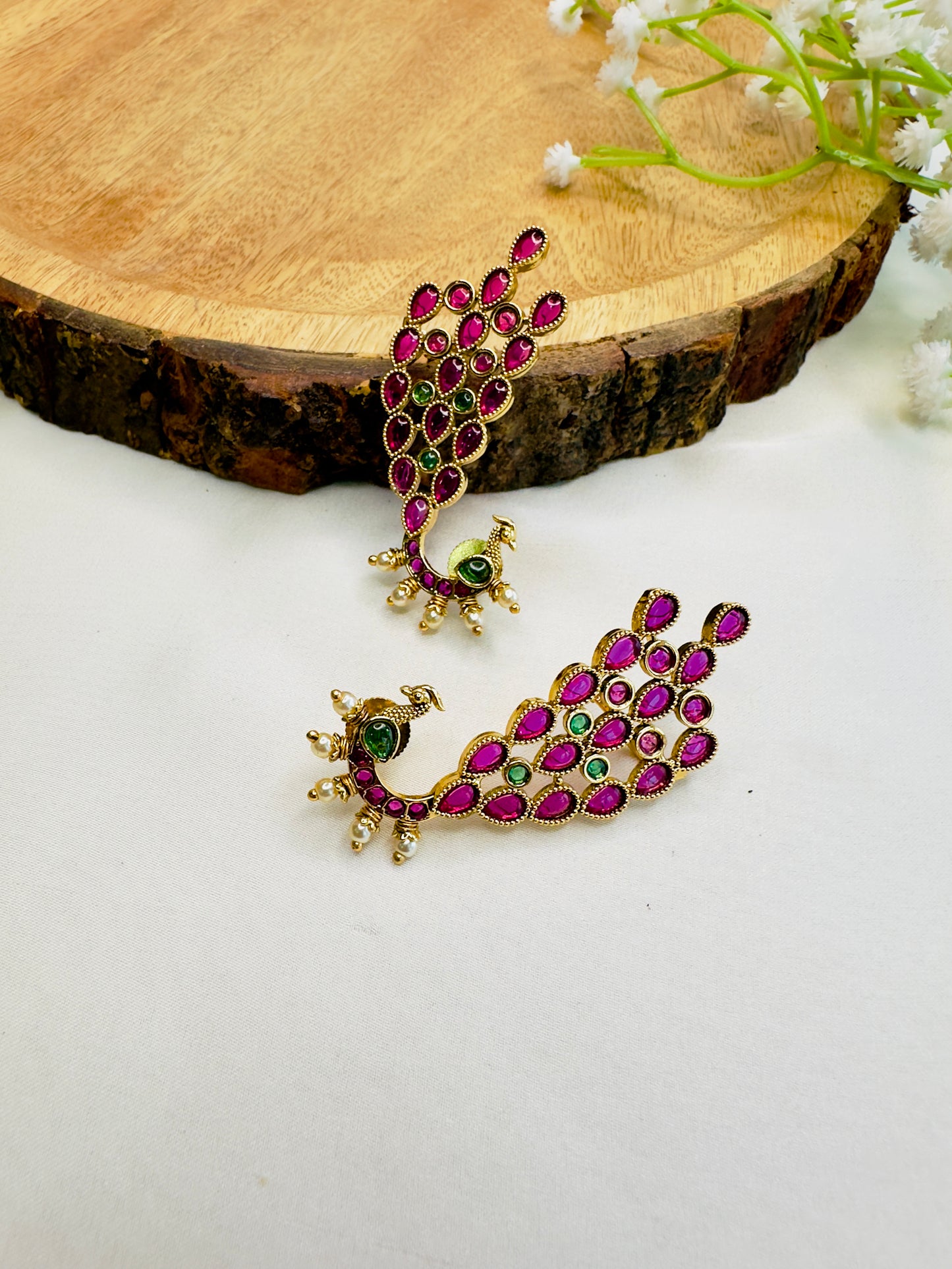 Beautiful Peacock Ear Cuff