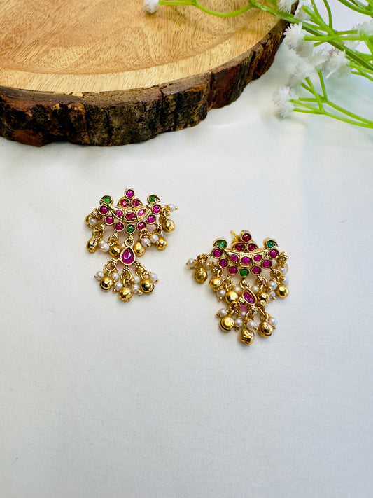 Ghungroo Temple Earrings