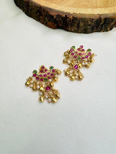 Ghungroo Temple Earrings