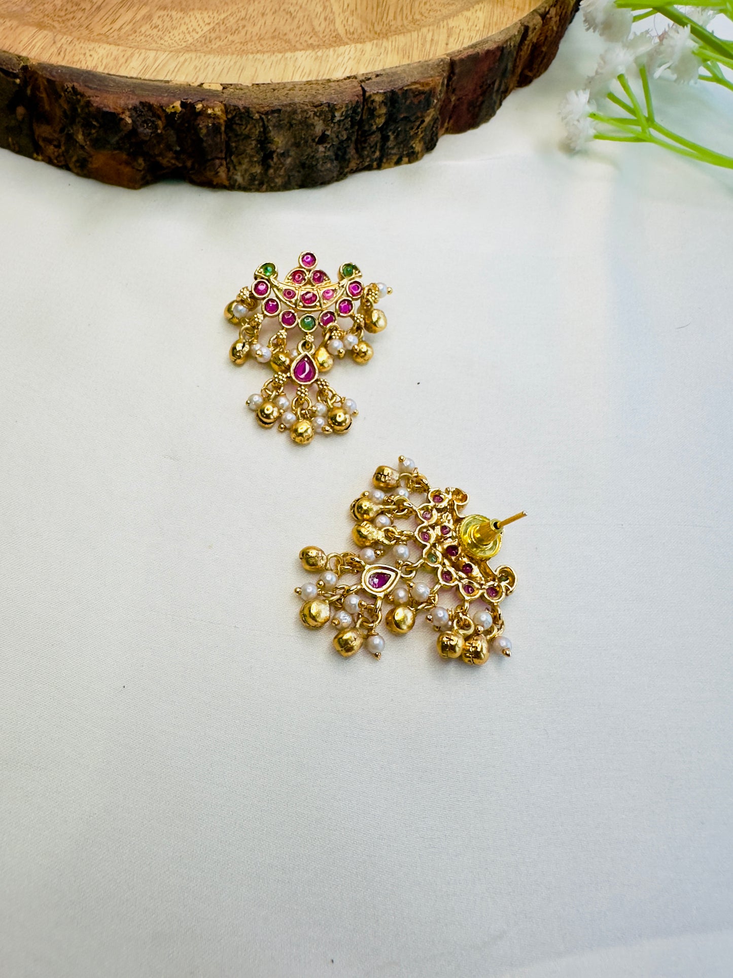 Ghungroo Temple Earrings