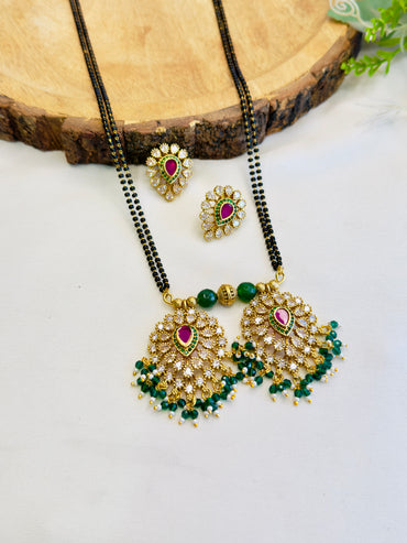 Leaf Shape pendant Mangalsutra
