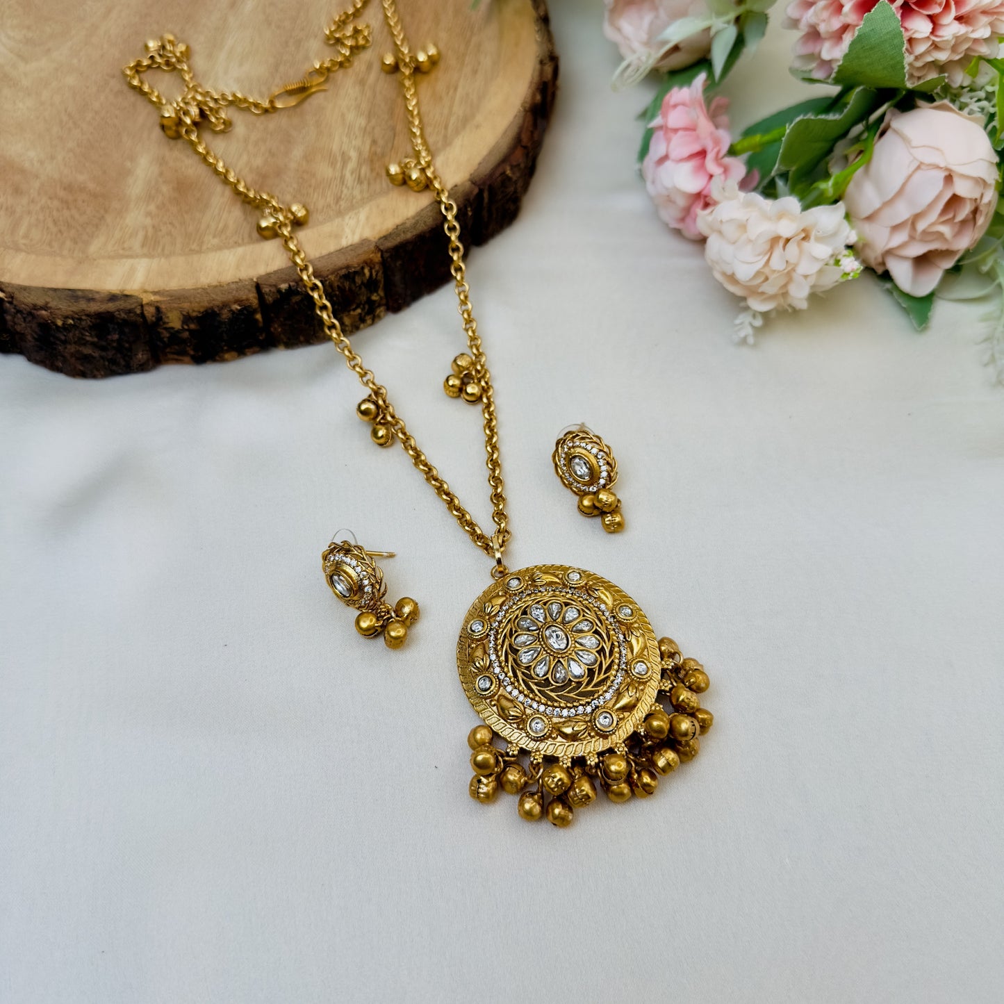 Ghungroo Mala Pendant Set