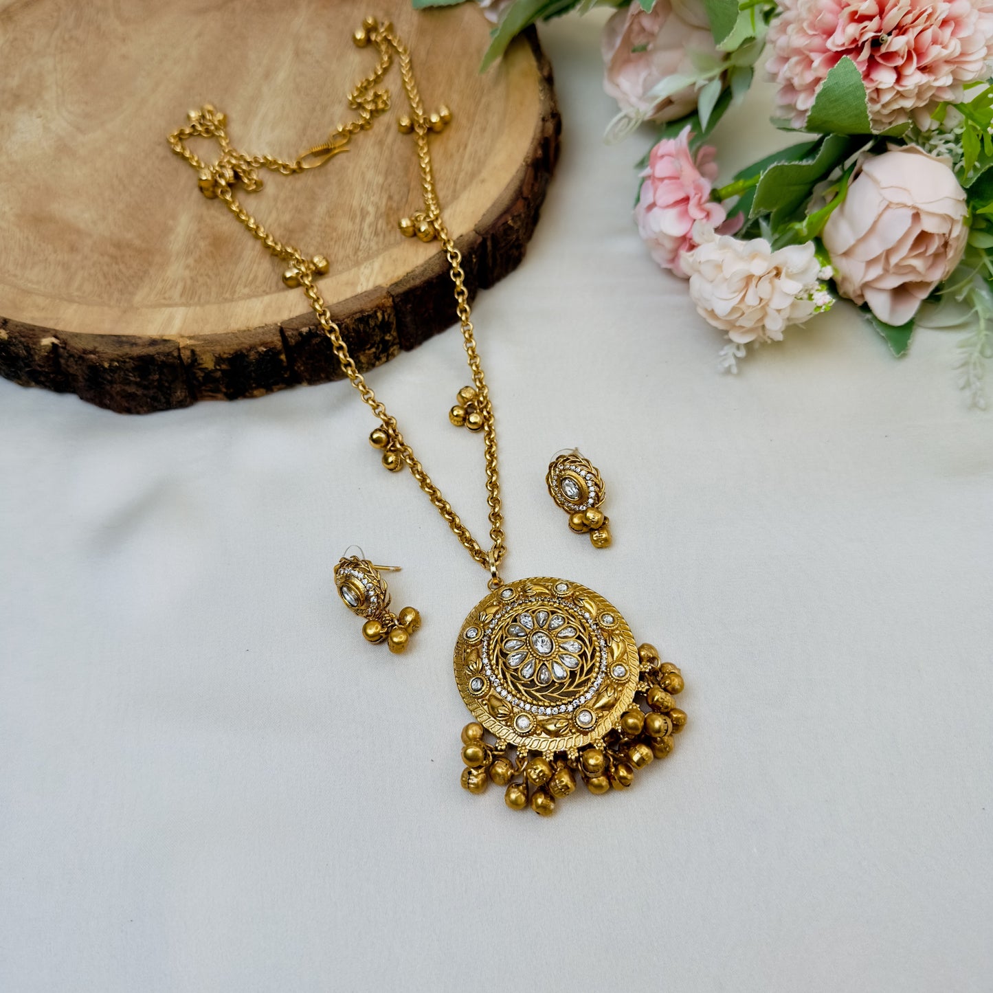 Ghungroo Mala Pendant Set