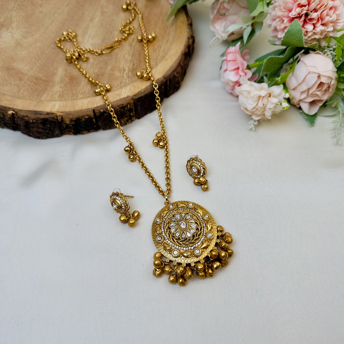 Ghungroo Mala Pendant Set