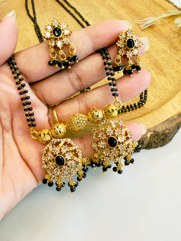 Black Hydro beads Magalsutra Set