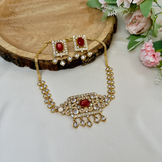Kundan Choker/Necklace Set