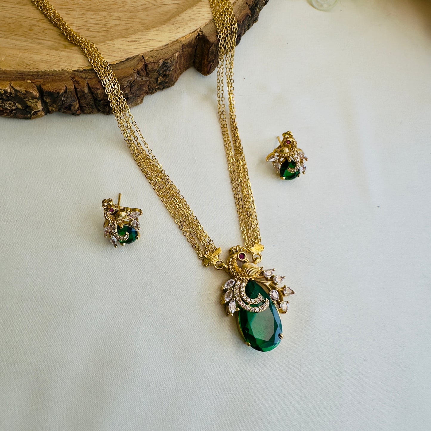 Five Layer Chain Pendant Set