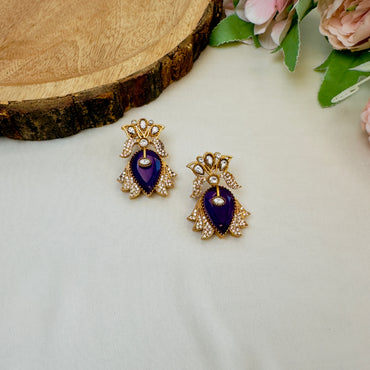 Doublet Stud Pattern Earrings