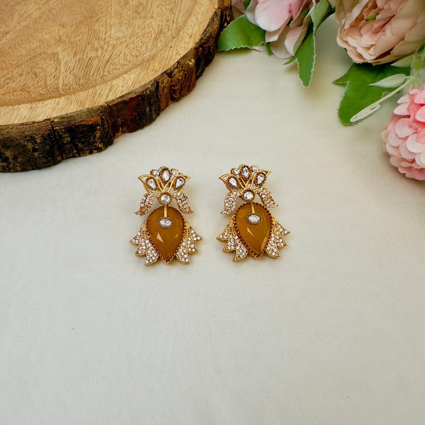 Doublet Stud Pattern Earrings