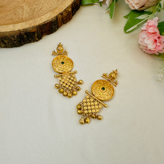 Gold Polish Earrings