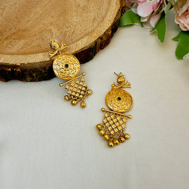 Gold Polish Earrings