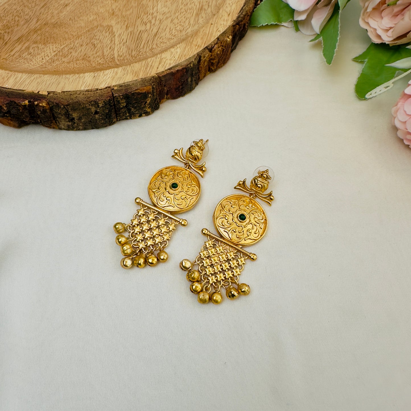Gold Polish Earrings