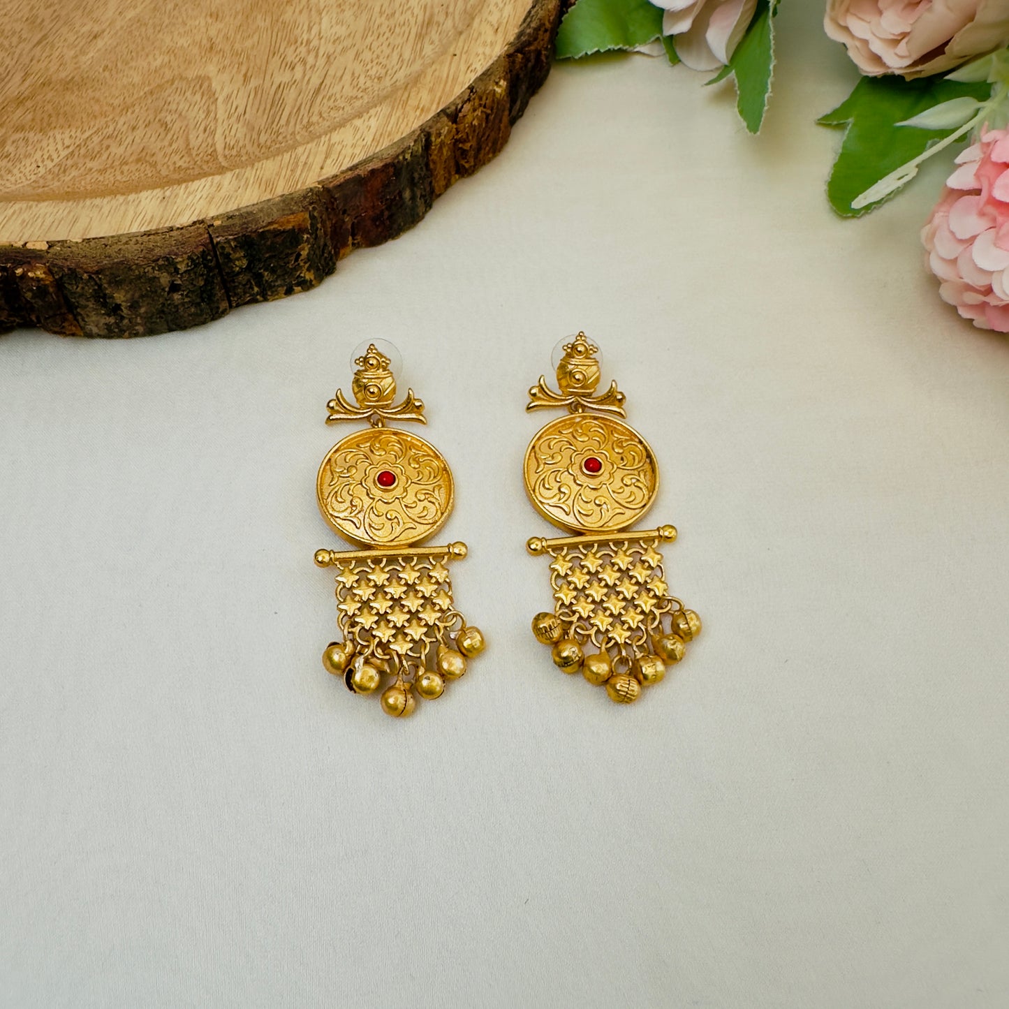 Gold Polish Earrings
