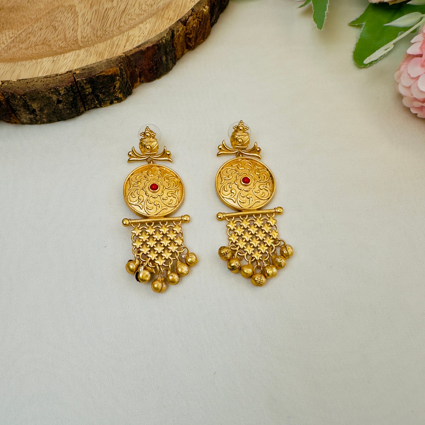 Gold Polish Earrings