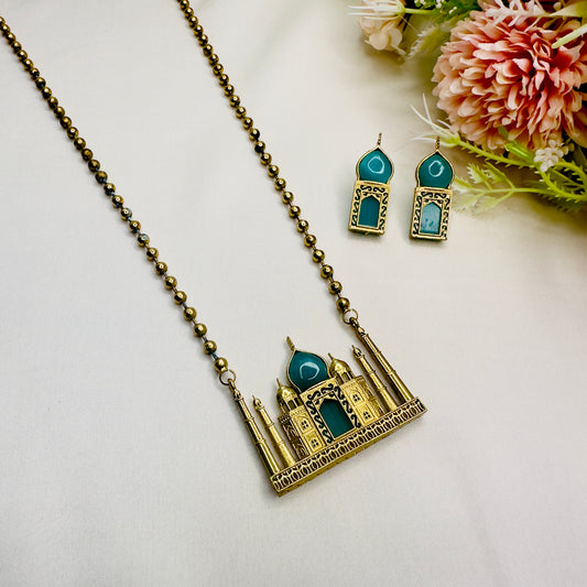 Taj Mahal Apala Polish Necklace set