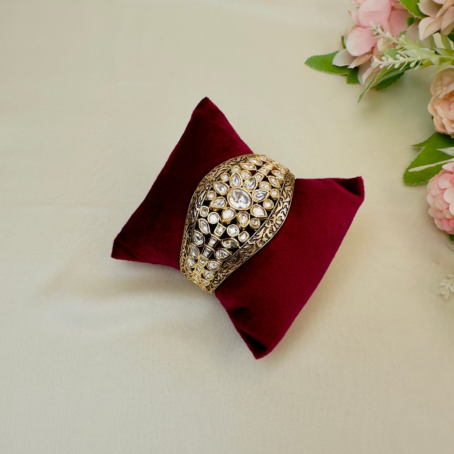 Moissanite Broad Bracelet
