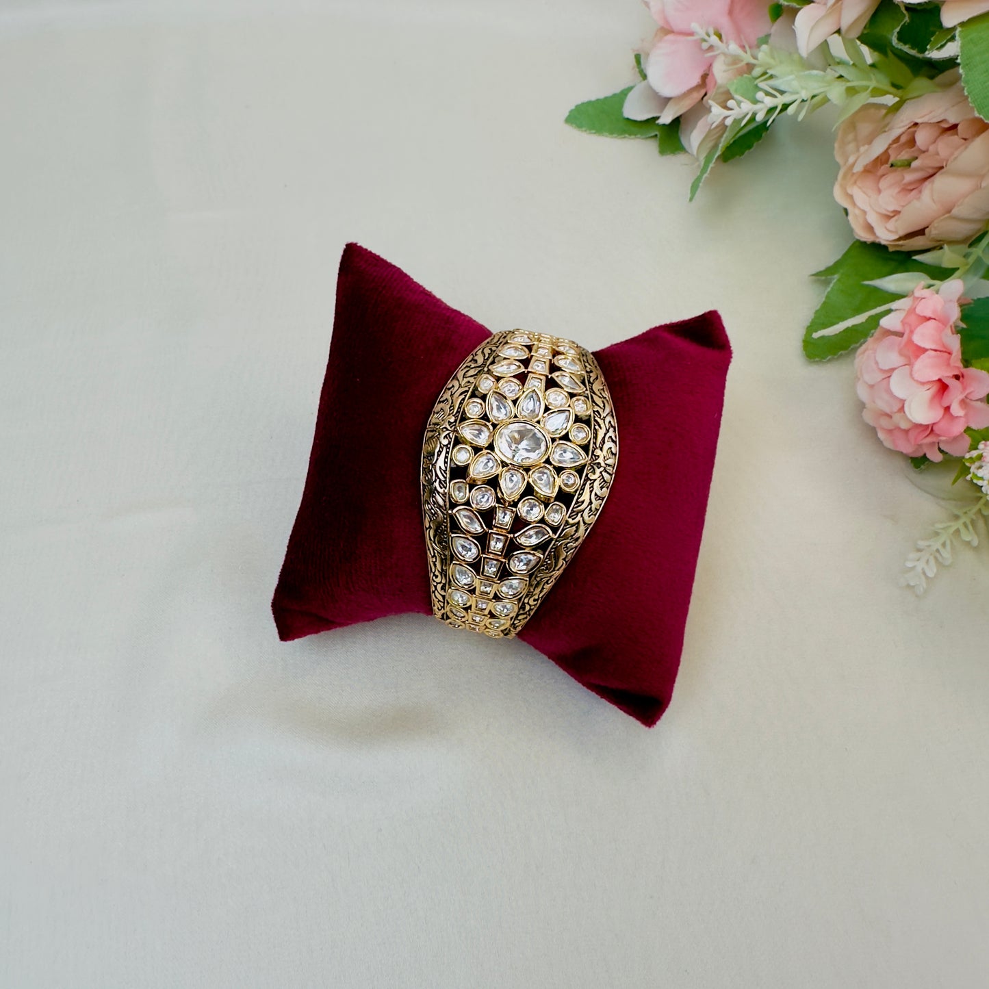 Moissanite Broad Bracelet